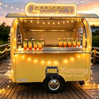 Superbe remorque alimentaire rouge foncé, bar à boissons extérieur, kiosque mobile, chariot conteneur à vendre