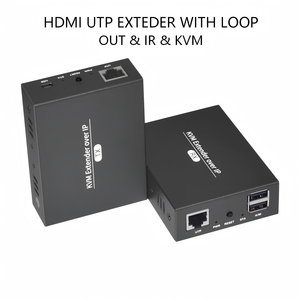 Extensor KVM HDMI sobre IP GC 150M 1080P60Hz con Salida en Bucle, Transmisión UTP Cat5e/Cat6, Control de Teclado y Ratón, Configuración TX/RX - Product Image 1