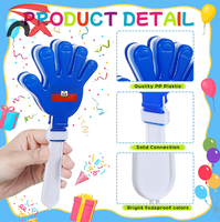 Clapette en plastique personnalisée avec logo, prix abordable, pour fans de football, drapeau haïtien, pour promotion et événements
