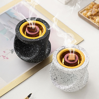 Brûleur d'encens chinois portable en céramique pour aromathérapie, cadeau original dans un emballage cartonné