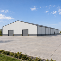 Entrepôt en structure acier sur mesure, atelier de stockage industriel, système de bâtiment métallique préfabriqué durable