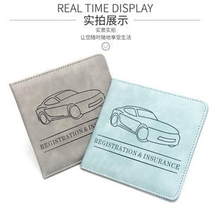 Dossier d'information Accessoires de <span class=keywords><strong>voiture</strong></span> pour les femmes Intérieur Titulaire d'immatriculation de <span class=keywords><strong>voiture</strong></span> et enregistrement d'assurance Porte-cartes de <span class=keywords><strong>voiture</strong></span> Portefeuille - Product Image 4
