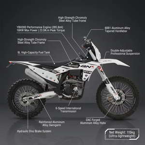 Nouvelle moto tout-terrain à essence 300cc 4 temps YBH300 6 vitesses refroidie par eau pour adultes <span class=keywords><strong>Enduro</strong></span> Motocross Off-Road Racing - Product Image 3