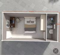 Cabine modulaire portable en acier, bureau, dortoir, poste de garde avec fenêtre de sécurité, assemblage rapide
