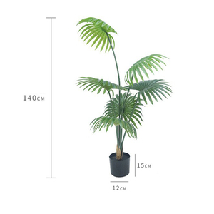Plante artificielle <span class=keywords><strong>en</strong></span> <span class=keywords><strong>pot</strong></span> <span class=keywords><strong>en</strong></span> plastique Livistona Chinensis <span class=keywords><strong>pour</strong></span> la décoration de la maison, du bureau, des mariages, décoration intérieure, plantes artificielles, plantes factices - Product Image 2