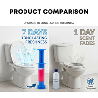 Deterjen Pembersih Toilet Sekali Pakai 2pcs Aroma Bunga Ramah Lingkungan Pembersih Kloset Bentuk Padat Grosir