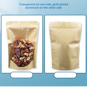 Bolsas de Café de Papel Kraft Semi-Transparentes <span class=keywords><strong>Yin</strong></span> <span class=keywords><strong>Yang</strong></span>, Autoportantes, para Envasado de Snacks, Impresión por Grabado, Bolsas de Plástico Selladas al por Mayor - Product Image 3