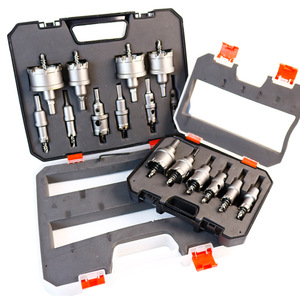 Fuxin Metal Hole Saw Kit Carbide Tipped <b>Drill</b> <b>Bits</b> Metric Set For Iron Aluminum Tube Drilling Home Use - Product Image 1