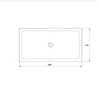 Base de douche rectangulaire en acrylique personnalisée de haute qualité Domo, design moderne, garantie 1 an pour usage hôtelier