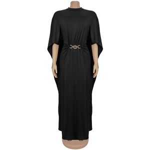 Abito Lungo Plus Size Ancora a Maniche Lunghe <span class=keywords><strong>da</strong></span> Donna, Elegante per Cena ed Eventi Formali, con Collo Rotondo e Scialle, Vestito Lungo <span class=keywords><strong>da</strong></span> <span class=keywords><strong>Sera</strong></span> - Product Image 3