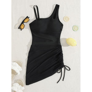 ชุดว่ายน้ำวันพีซผ้าตาข่ายสีทึบสำหรับผู้หญิงเซ็กซี่และทันสมัยสำหรับฤดูร้อนใหม่ - Product Image 5