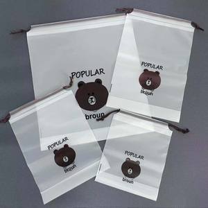 Sac à cordon en forme d'ours en peluche givré avec emballage anti-poussière, sac de rangement transparent, sac à chaussures, sac de voyage – Offre spéciale - Product Image 6