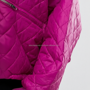 Nouvel arrivage de veste matelassée matelassée élégante pour femmes respirant en cuir PU décontracté Streetwear mince longue grande taille à rayures - Product Image 1