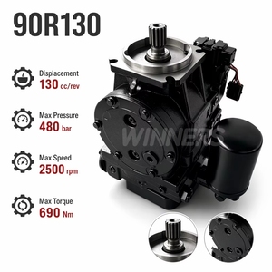 Pompe à pistons axiaux à cylindrée variable série 90R 90R100 90R130 130cc à circuit fermé pour excavatrice et engins de construction - Product Image 3
