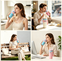Mug à café isotherme en acier inoxydable personnalisé avec logo, 12 oz et 20 oz, pour les voyages, avec couvercle, performance thermique de 24 à 36 heures