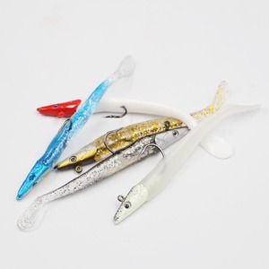 Lead head jig fishing soft bait <span class=keywords><strong>silicone</strong></span> soft plastic fishing lure per big fish - Product Image 4