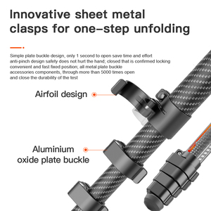COMAN Light H Pro profesional móvil de fibra de carbono ligero de alta <span class=keywords><strong>calidad</strong></span> trípode portátil para cámara - Product Image 4