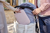 Couverture de dossier de santé de bébé nouveau-né étanche personnalisé porte-documents de bébé avec poches transparentes et fermeture à glissière