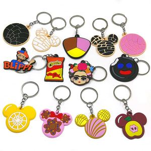 Hot Sale Mexican Style Pvc Rubber Keychain Cute Mickey Head <b>Pendant</b> Animation Advertising Gift Bag Accessories Doll Keyrings - Product Image 1