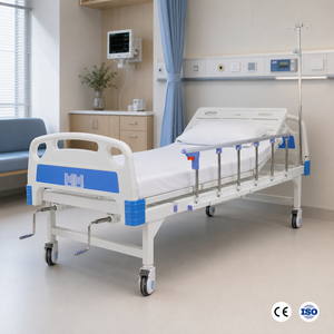 <span class=keywords><strong>Lit</strong></span> médical manuel à 2 fonctions personnalisé OEM avec tête de <span class=keywords><strong>lit</strong></span> réglable anti-collision en ABS pour les soins aux patients en clinique - Product Image 2