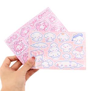 Self Adhesive Paper Labels Printing Custom Kiss Cut sticker glitter Sticker Sheet