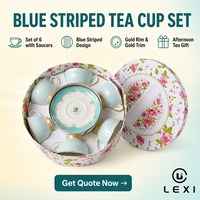 Lot de 12 tasses et soucoupes en porcelaine fine 200 ml, motif rose rouge élégant, cadeaux de mariage exquis pour la maison avec boîte cadeau