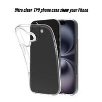 Accessoires de téléphone Étuis ultra clairs pour téléphone portable en TPU pour iPhone 17 Étui souple pour téléphone