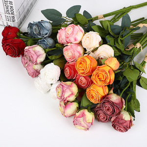 Ramo de Rosas Artificiales Multicolor de Alta Simulación para Decoración de Bodas, Hogar, San Valentín y Exteriores - Product Image 3