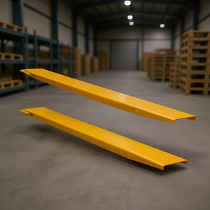 Fork Extensions 72 Inch 5.5 Inch Width Yellow Industrial Forklift Attachments Pallet Forklift Manual Operation - Product Image 2
