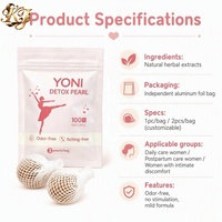 Perles Yoni à base de plantes personnalisées OEM ODM pour un soin intime quotidien doux pour les femmes