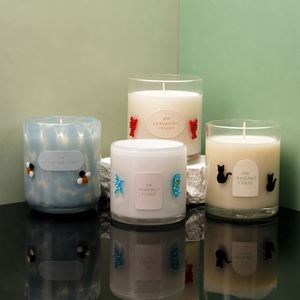 MW Cute Scented <b>Candle</b> Glass Jar Handmade Aromatherapy <b>Candle</b> for Home Decoration - Product Image 1