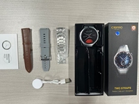 Montre connectée C15 PRO pour homme, écran OLED, étanche IP67, 3 bracelets, chargement sans fil, appels Bluetooth, boussole, suivi d'activité, modèle 2026, personnalisation OEM en usine