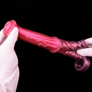 Funda para pene Monster Cock, anillo para pene, funda para pene de caballo, funda de silicona para agrandar el pene, funda para pene con nudo para hombres - Product Image 5