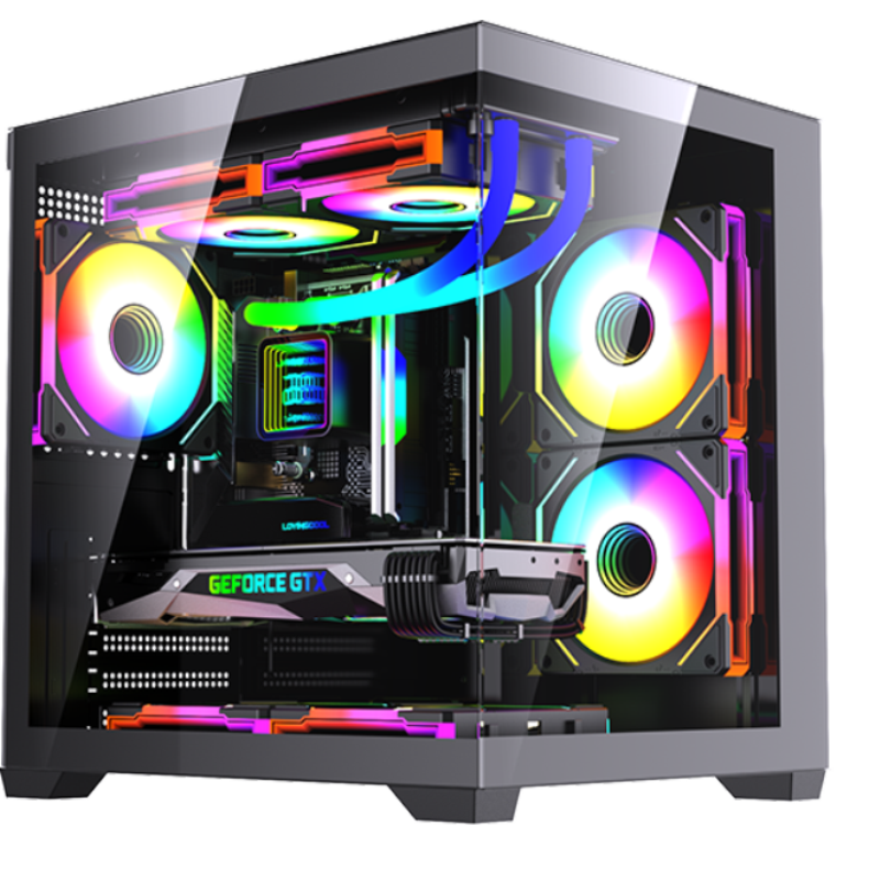 LOVINGCOOL RGB PC Case Gaming Computer - ATX Tempered Glass