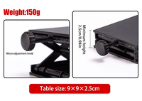 Table élévatrice verticale miniature en acier inoxydable 90*90mm, plateforme élévatrice à ciseaux, niveau laser