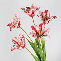 Grosir hadiah bunga tulip Alice Iris sentuhan asli kelas atas buatan untuk bunga Hari Valentine