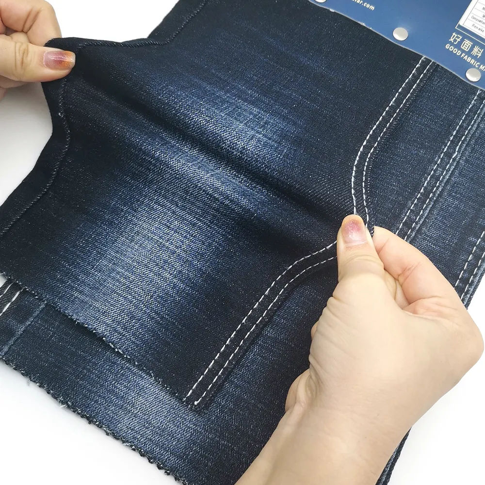 Chất lượng cao OA căng chéo slub Phải Twill hỗn hợp màu xanh và màu đen 11oz aufar 3fb089