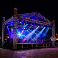 Plateforme de Scène Modulaire Carrée en Alliage d'Aluminium Pliable et Portable, Capacité de Charge 1000 kg, Idéale pour Mariages et Concerts – Approvisionnement Direct Usine