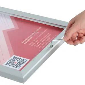 Aluminum Clip Lockable Snap Frame With Allen Key Photo Display Advertising Frame A0/A1/A2/A3/A4