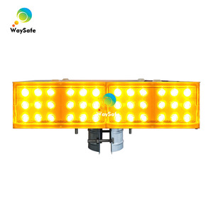 WaySafe Luce di Emergenza Lampeggiante a Doppia Faccia per Costruzioni Stradali, Rossa e Blu, Solare, PC IP65 Impermeabile, Alta Intensità - Product Image 1
