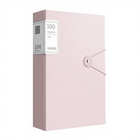 Carpeta Organizadora de Documentos Transparente A4, 100 Bolsillos, Carpeta Vertical con Ventana para Archivo de Oficina