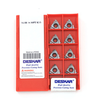 For DESKAR 16 IR 14 NPT K15 Carbide Threading Inserts for CNC Machining Customizable OEM Turning Tool CVD Coating Lathe Tools