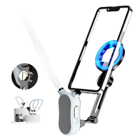Support de téléphone magnétique pour enregistrement vidéo, collier de cou Kenke, support de téléphone à suspendre au cou
