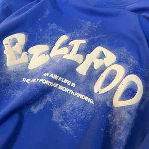 Vente en gros Contton O-cou Plus Size T-shirts unis personnalisés 3d Foam Puff Sérigraphie logo T-shirt surdimensionné pour hommes - Product Image 2