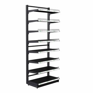 Venta Directa de Fábrica, Estantes de Supermercado Azules y Blancos, Estantería de Exhibición de Acero de Múltiples Niveles con Barandas de Seguridad - Product Image 2