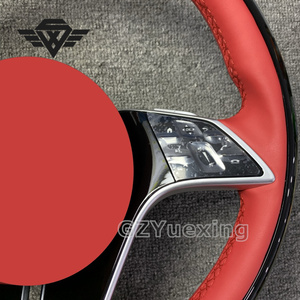 Para volante de cuero rojo estilo <span class=keywords><strong>Maybach</strong></span> para <span class=keywords><strong>mercedes</strong></span>-<span class=keywords><strong>benz</strong></span> Clase S W222 W223 GLS <span class=keywords><strong>600</strong></span> AMG S63 Actualización de coche personalizada de lujo - Product Image 3