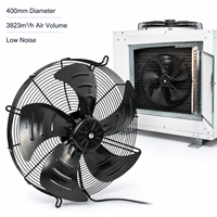 Ventilateur axial à rotor externe OEM YWF, diamètre 400 mm, volume d'air 3823 m³/h, faible bruit, pales en acier au carbone, pour refroidissement industriel