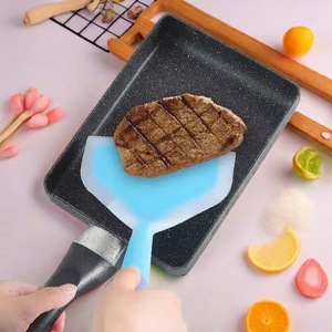 Silicone Cooking Spatula Two Color High Temperature Resistant For Frying <b>Eggs</b> Pizza Food Grade Kitchen Tool Non Stick Pan - Product Image 3