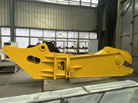 Cisaille hydraulique pour excavatrice, outil de démolition de bâtiments et de recyclage des métaux, marque ORANTE, 20 tonnes, alimentée par le moteur de l'excavatrice