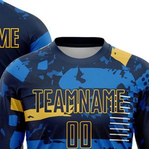 Graphic <b>Long</b> Sleeve Soccer Jersey Football Athletic Shirt Breathable Quick Dry Performance <b>Match</b> Training Uniform for Men Teams - Product Image 4